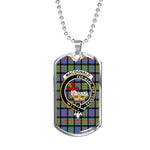 MacDonald Clan Donald Ancient Scottish Clan Tartan Military Dog Tag Necklace Jewelry