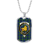 Campbell Argyll Ancient Scottish Clan Tartan Military Dog Tag Necklace Jewelry