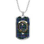 MacInnes Modern Scottish Clan Tartan Military Dog Tag Necklace Jewelry Scottish Clan Tartan Military Dog Tag Necklace Jewelry