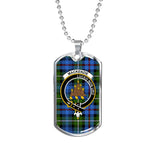 MacKenzie Hunting Scottish Clan Tartan Military Dog Tag Necklace Jewelry