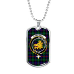 Campbell Of Cawdor Modern Scottish Clan Tartan Military Dog Tag Necklace Jewelry