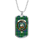 Duncan Ancient Scottish Clan Tartan Military Dog Tag Necklace Jewelry