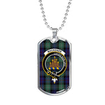 MacKenzie Scottish Clan Tartan Military Dog Tag Necklace Jewelry