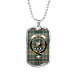 Craig Ancient Scottish Clan Tartan Military Dog Tag Necklace Jewelry