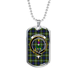 Ferguson Scottish Clan Tartan Military Dog Tag Necklace Jewelry