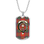 MacNab Ancient Scottish Clan Tartan Military Dog Tag Necklace Jewelry