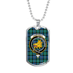 Campbell Of Cawdor Ancient Scottish Clan Tartan Military Dog Tag Necklace Jewelry