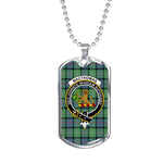 MacThomas Ancient Scottish Clan Tartan Military Dog Tag Necklace Jewelry