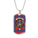 Galloway Scottish Clan Tartan Military Dog Tag Necklace Jewelry