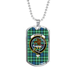 Graham Of Montrose Ancient Scottish Clan Tartan Military Dog Tag Necklace Jewelry