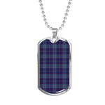 MacCormick Scottish Clan Tartan Military Dog Tag Necklace Jewelry