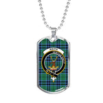Keith Ancient Scottish Clan Tartan Military Dog Tag Necklace Jewelry