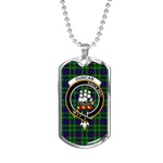 Duncan Modern Scottish Clan Tartan Military Dog Tag Necklace Jewelry
