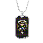 Murray Dysart Of Atholl Modern Scottish Clan Tartan Military Dog Tag Necklace Jewelry