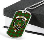 Maxwell Hunting Scottish Clan Tartan Military Dog Tag Necklace Jewelry