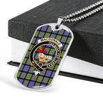 MacDonald Clan Donald Ancient Scottish Clan Tartan Military Dog Tag Necklace Jewelry