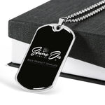 Scottish Clan Tartan Military Dog Tag Necklace Jewelry