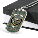 Craig Scottish Clan Tartan Military Dog Tag Necklace Jewelry