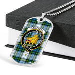 Campbell Dress Scottish Clan Tartan Military Dog Tag Necklace Jewelry
