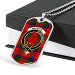 MacNicol Of Scorrybreac Scottish Clan Tartan Military Dog Tag Necklace Jewelry