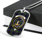 Lumsden Hunting Scottish Clan Tartan Military Dog Tag Necklace Jewelry
