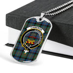 Cameron Of Erracht Ancient Scottish Clan Tartan Military Dog Tag Necklace Jewelry
