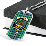 Graham Of Montrose Ancient Scottish Clan Tartan Military Dog Tag Necklace Jewelry