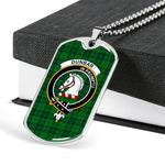 Dunbar Hunting Scottish Clan Tartan Military Dog Tag Necklace Jewelry