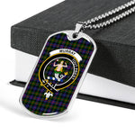 Murray Dysart Of Atholl Modern Scottish Clan Tartan Military Dog Tag Necklace Jewelry
