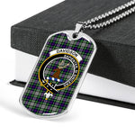 Davidson Of Tulloch Dress Scottish Clan Tartan Military Dog Tag Necklace Jewelry