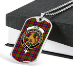 Gow Or McGouan Scottish Clan Tartan Military Dog Tag Necklace Jewelry