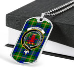 Maitland Scottish Clan Tartan Military Dog Tag Necklace Jewelry