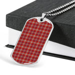 Pennington Scottish Clan Tartan Military Dog Tag Necklace Jewelry
