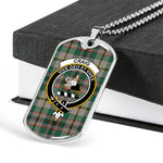Craig Ancient Scottish Clan Tartan Military Dog Tag Necklace Jewelry