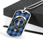 MacKay Scottish Clan Tartan Military Dog Tag Necklace Jewelry