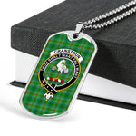 Cranstoun Scottish Clan Tartan Military Dog Tag Necklace Jewelry