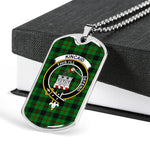 Kincaid Scottish Clan Tartan Military Dog Tag Necklace Jewelry