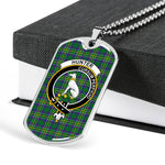 Hunter Of Hunterston Scottish Clan Tartan Military Dog Tag Necklace Jewelry