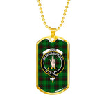 Logie Scottish Clan Tartan Military Dog Tag Necklace Jewelry