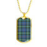 MacPhail Scottish Clan Tartan Military Dog Tag Necklace Jewelry