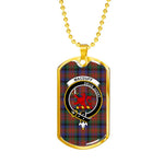 MacDuff Hunting Modern Scottish Clan Tartan Military Dog Tag Necklace Jewelry