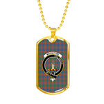 MacIntyre Ancient Scottish Clan Tartan Military Dog Tag Necklace Jewelry