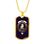 Home Modern Scottish Clan Tartan Military Dog Tag Necklace Jewelry