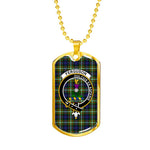 Ferguson Scottish Clan Tartan Military Dog Tag Necklace Jewelry