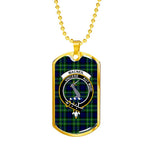MacNeil of Colonsay Hunting Scottish Clan Tartan Military Dog Tag Necklace Jewelry
