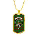 Maxwell Hunting Scottish Clan Tartan Military Dog Tag Necklace Jewelry