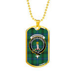 Henderson Ancient Scottish Clan Tartan Military Dog Tag Necklace Jewelry