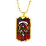 Gow Of Skeoch Scottish Clan Tartan Military Dog Tag Necklace Jewelry