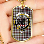 Little Arisaid Scottish Clan Tartan Military Dog Tag Necklace Jewelry