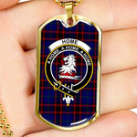 Home Modern Scottish Clan Tartan Military Dog Tag Necklace Jewelry
